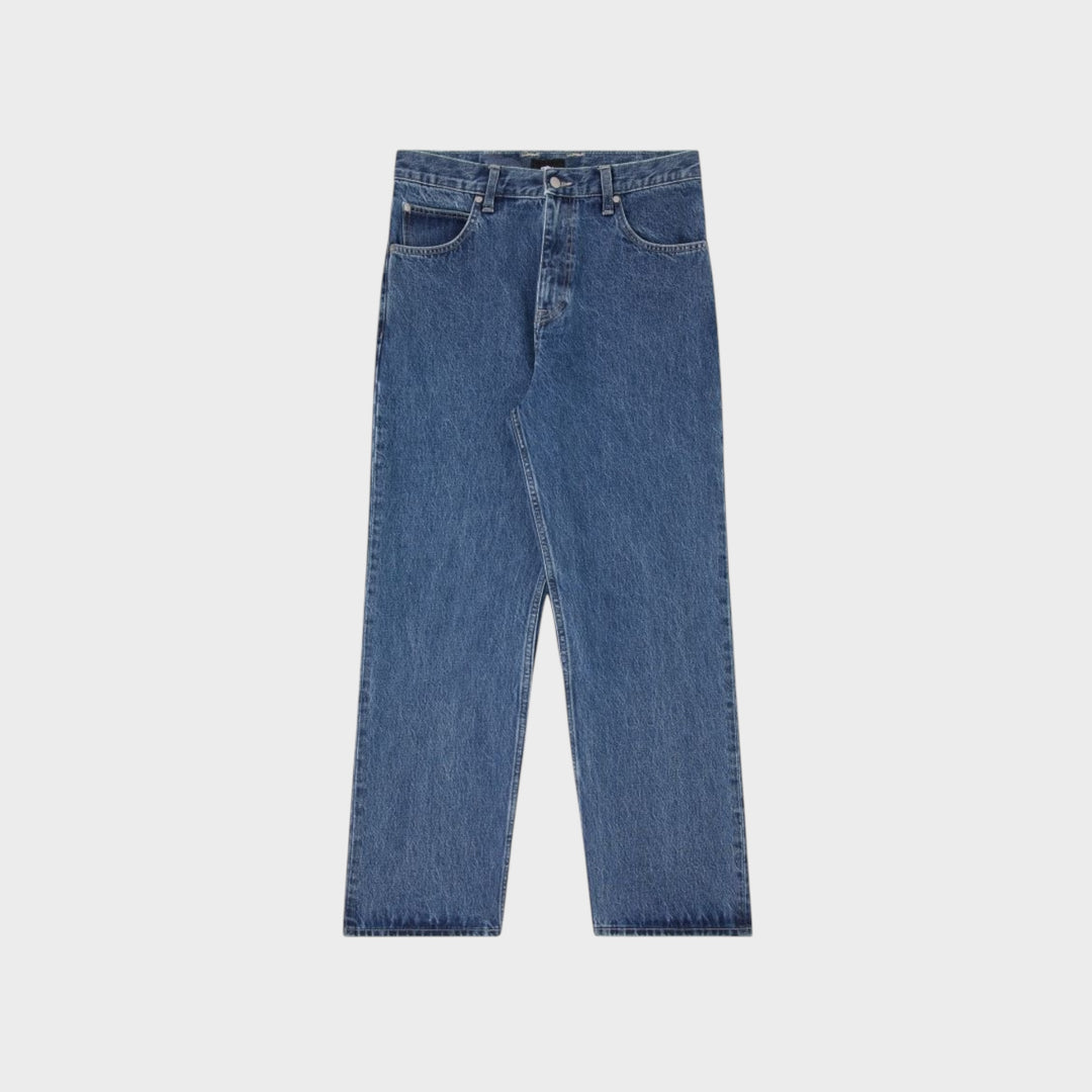 Edwin Matrix Jeans Blue Mid Marble Wash front japansk denim design bestseller copenhagen style fashion