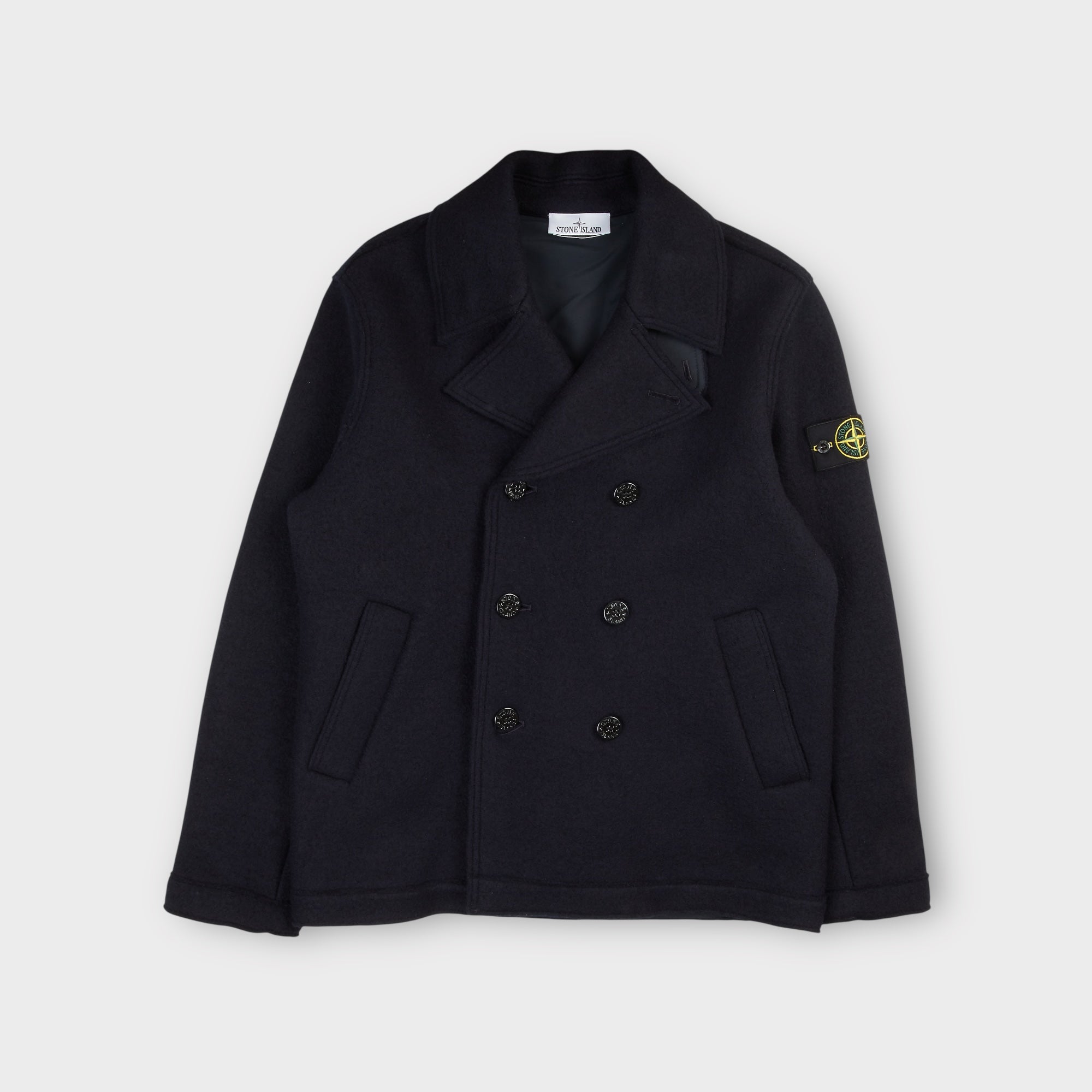 ジャケット・アウター STONE  90s WOOL PEA COAT stone-island-felted-rws-wool-