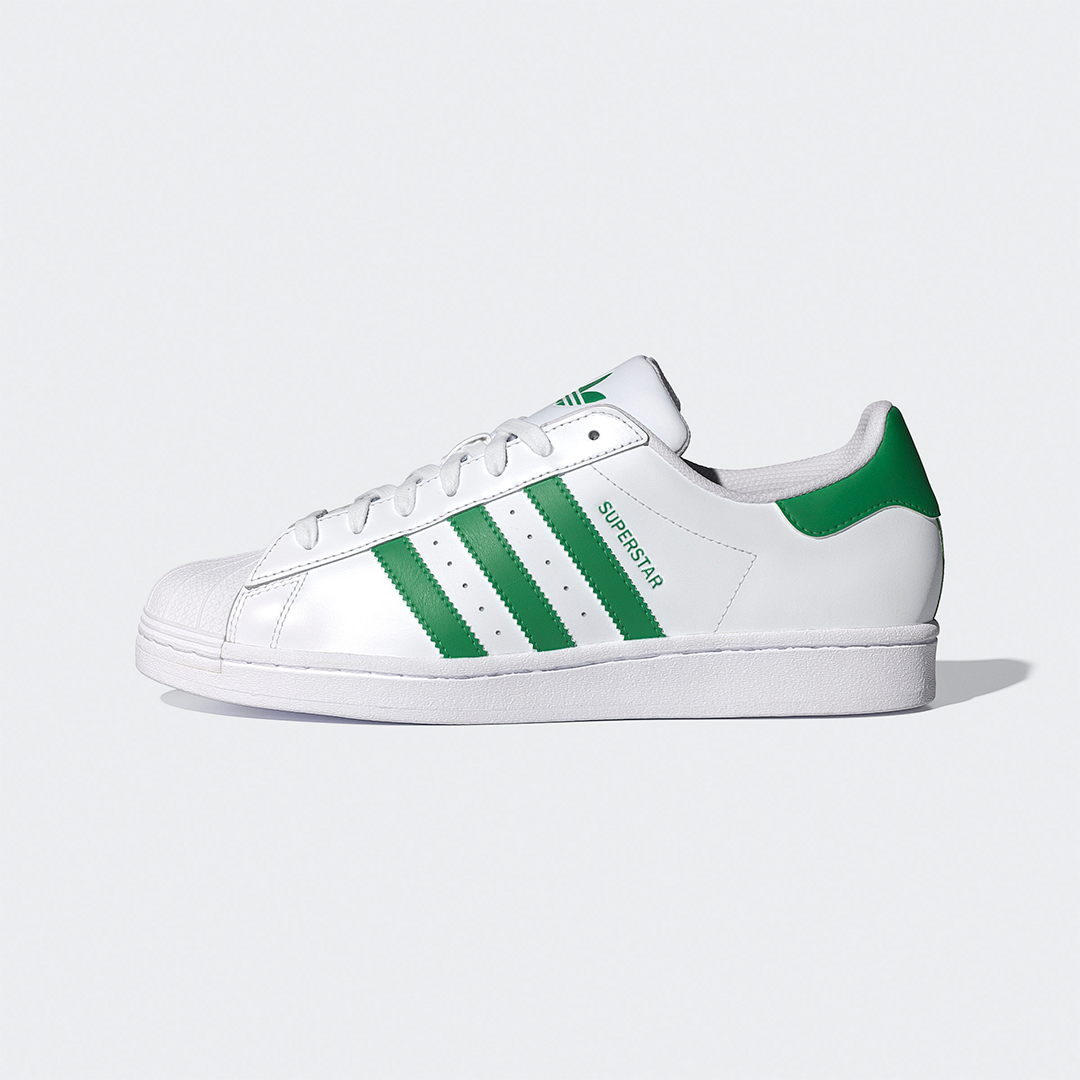 Adidas Superstar I Hvid Gron Le fix