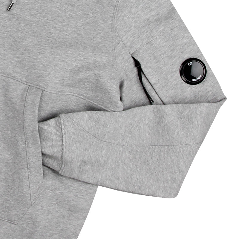 C.P. COMPANY hoodie grå lens logo