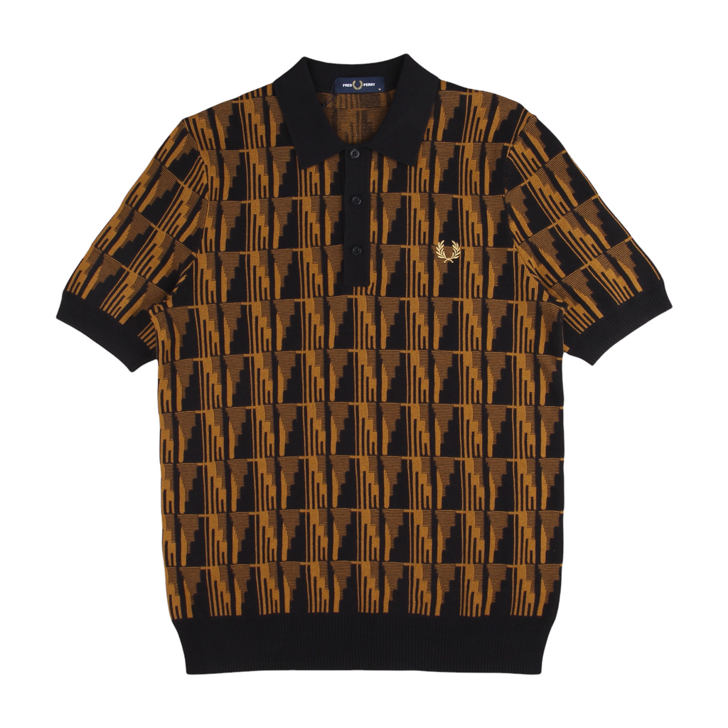 FRED PERRY JAQUARD KNITTED POLO - Le Fix