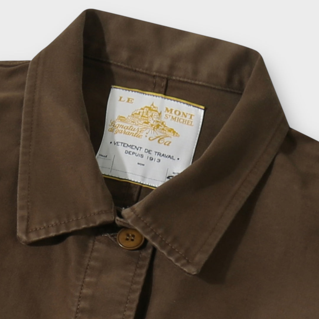 Le Mont Saint Michel Moleskin Work Jacket I Brown