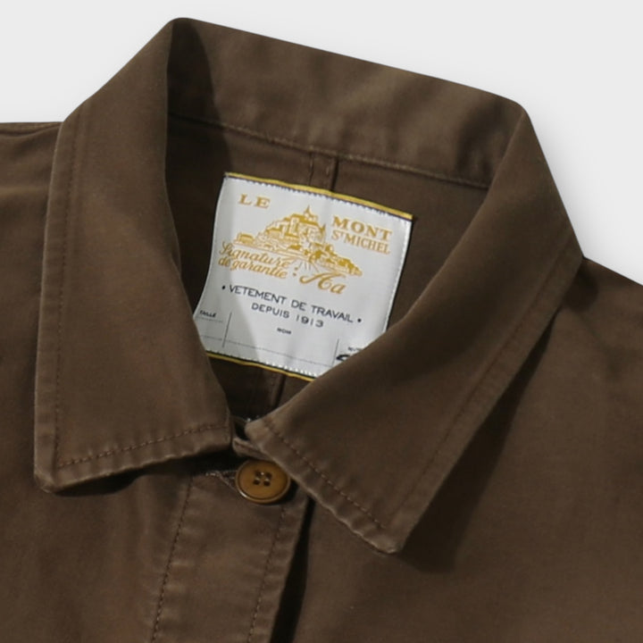 Le Mont Saint Michel Moleskin Work Jacket I Brown