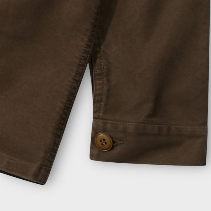 Le Mont Saint Michel Moleskin Work Jacket I Brown