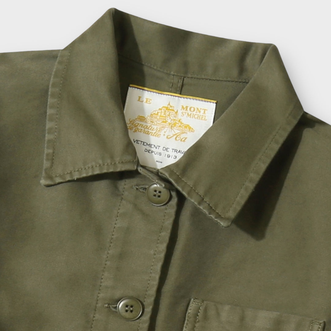 Le Mont Saint Michel Moleskin Work Jacket I Kaki