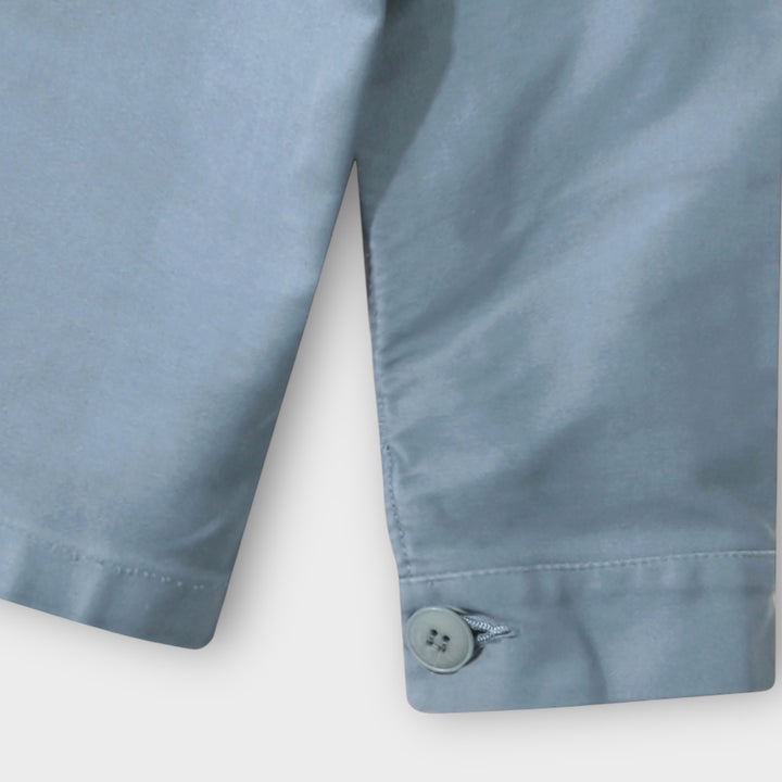 Le Mont Saint Michel Moleskin Work Jacket I Sky Blue