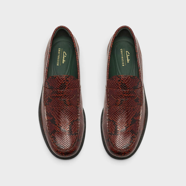 Clarks Craft James Lo I Brown Snake