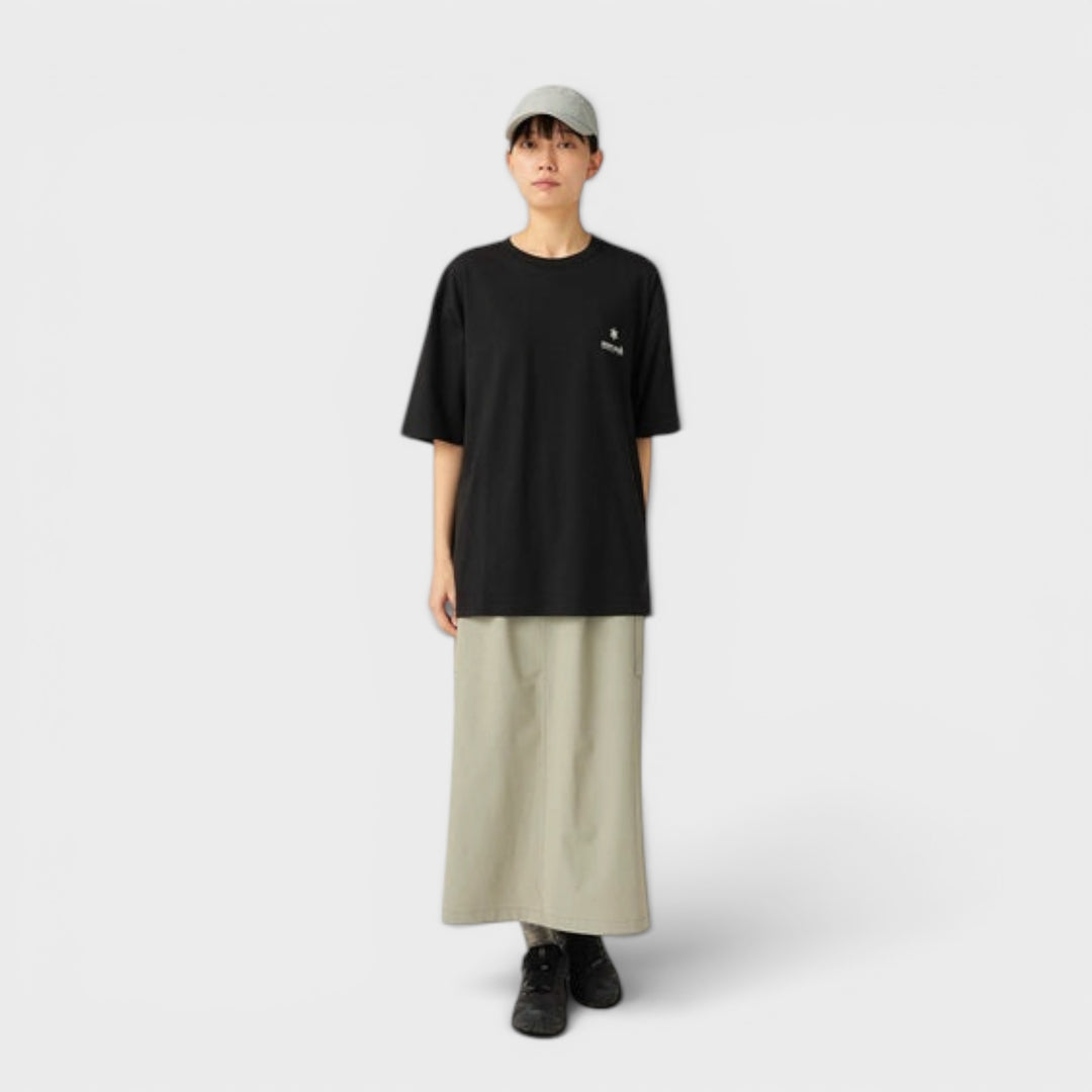Snow Peak Soft Cotton Relaxed Logo T-Shirt I Sort