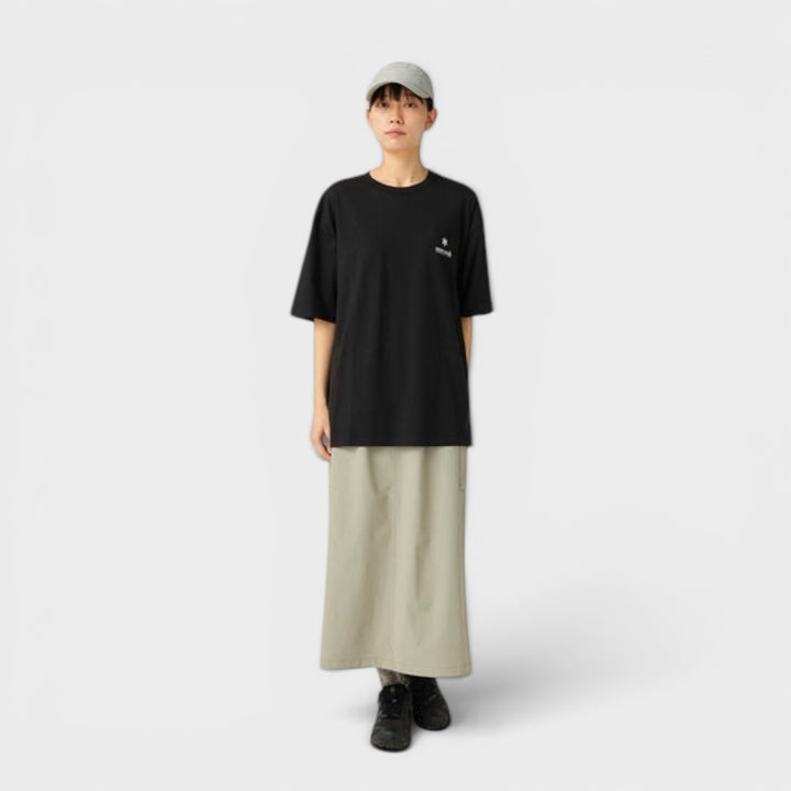 Snow Peak Soft Cotton Relaxed Logo T-Shirt I Sort