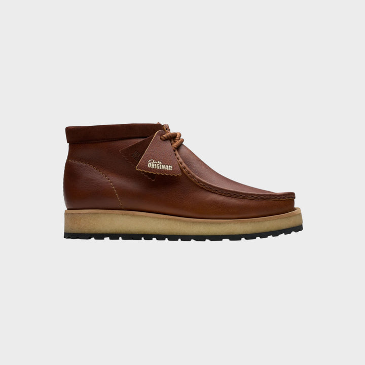 Clarks Wallabee Scout I Dark Tan Leather