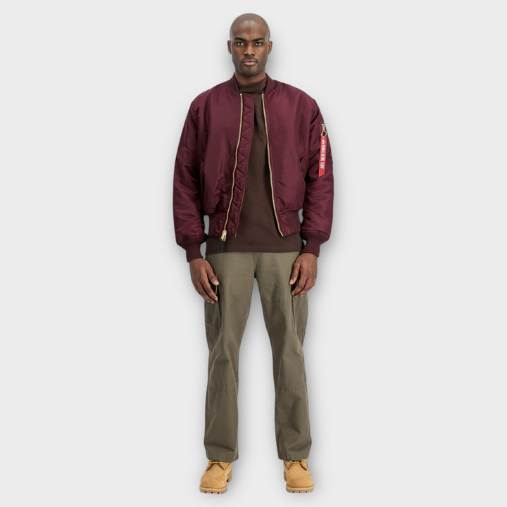 Alpha Industries MA-1 Heritage Bomberjakke I Dark Cherry