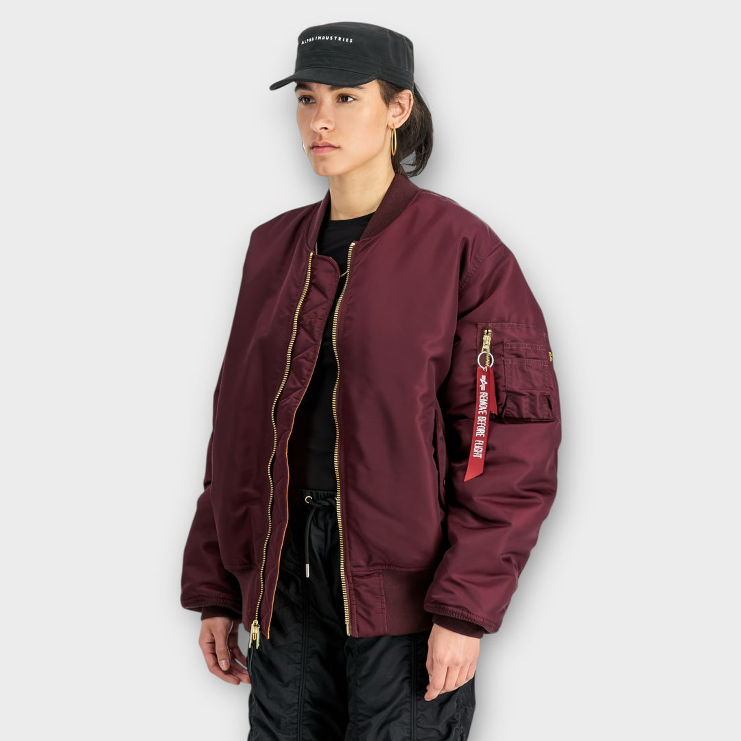 Alpha Industries MA-1 Heritage Bomberjakke I Dark Cherry