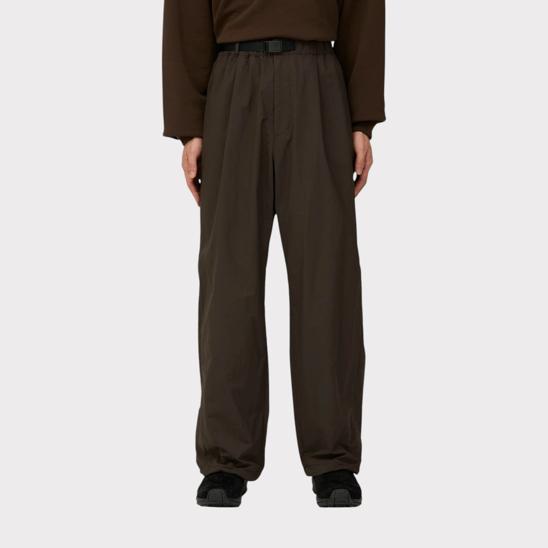 SNOW PEAK Nylon Double Rip Pants I Dark Brown