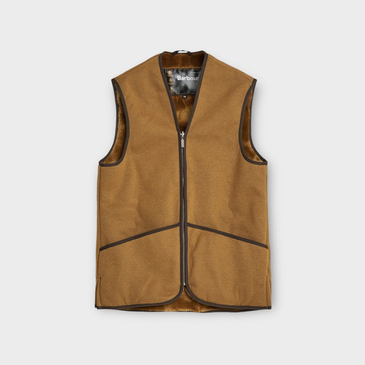 Barbour Warm Pile Vest In Brown