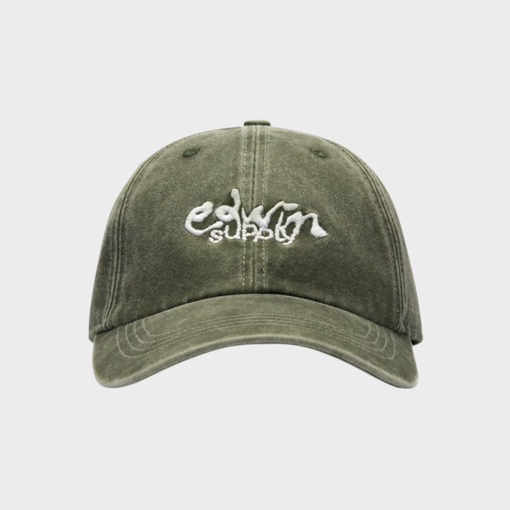 Edwin Soft Washed 6 Panel Cap I Mediterranea