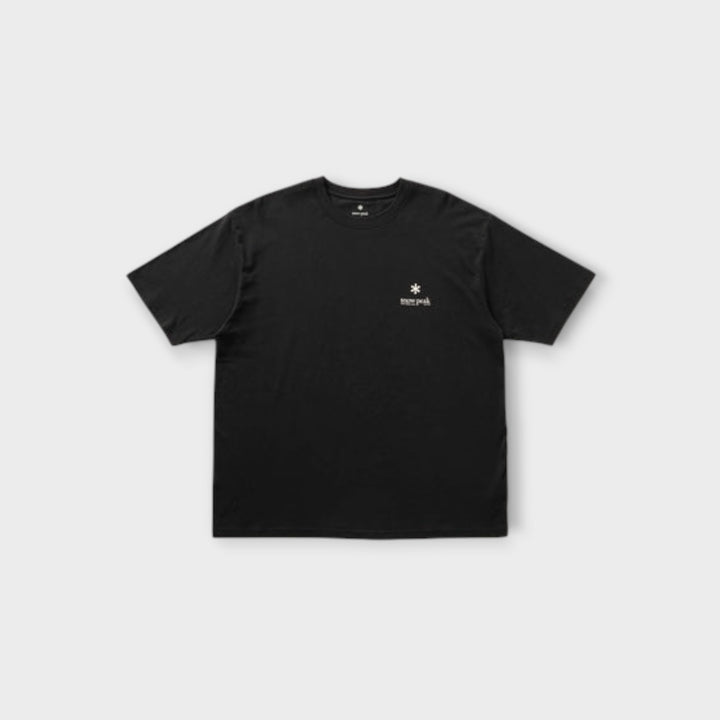 Snow Peak Soft Cotton Relaxed Logo T-Shirt I Sort