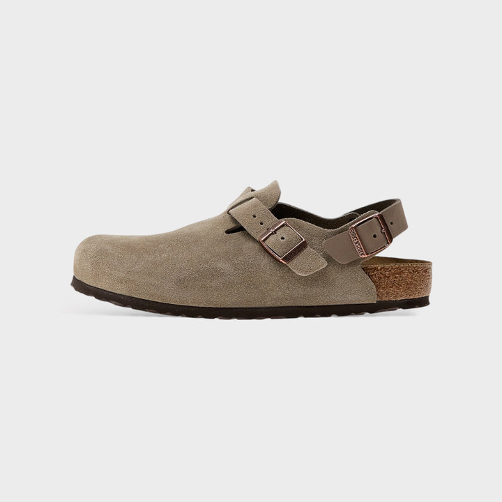 Birkenstock Tokio II Suede In Taupe