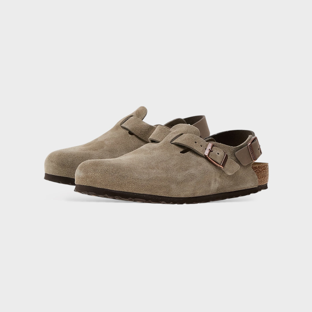 Birkenstock Tokio II Suede In Taupe