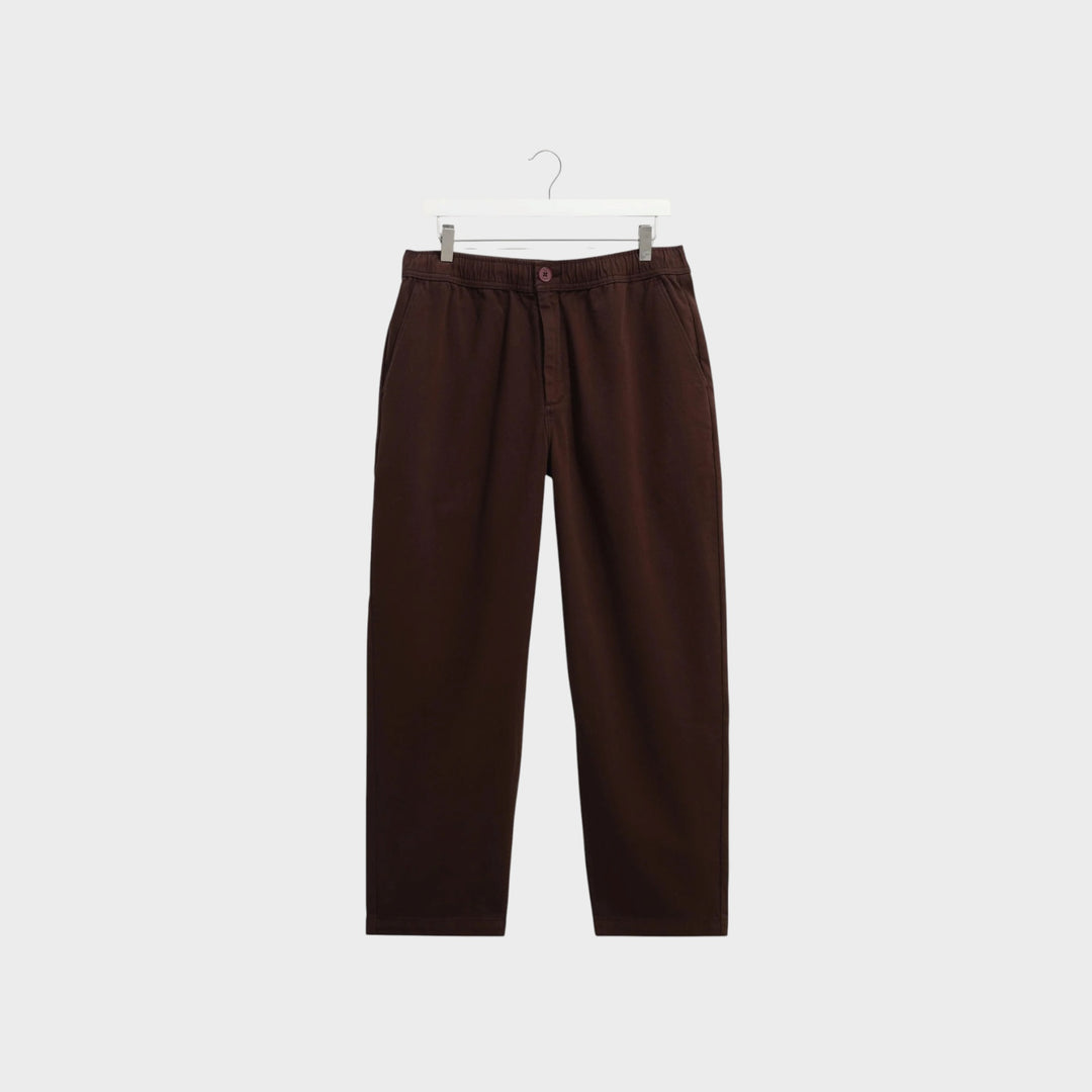 Wax London Kurt Organic Trousers I Dark Brown