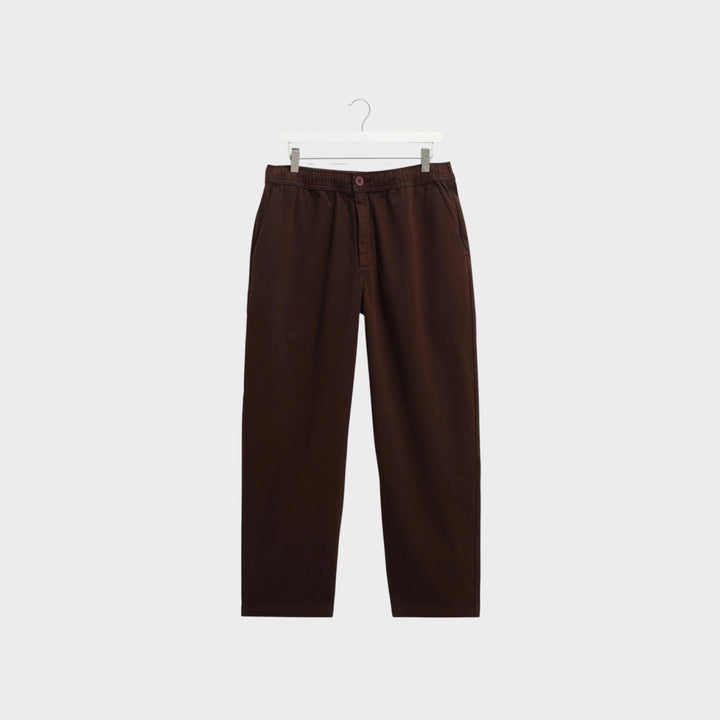 Wax London Kurt Organic Trousers I Dark Brown