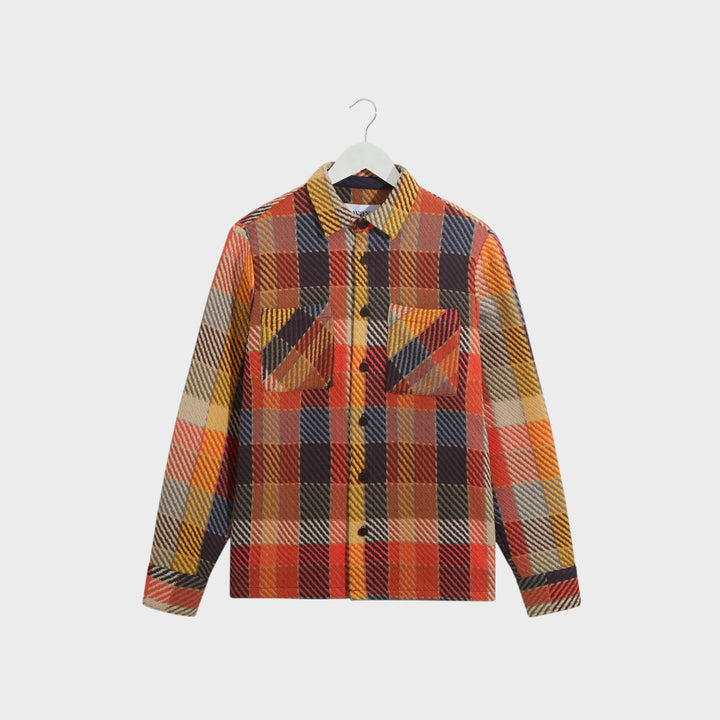 Wax London Whiting Overshirt I Pike/Rust