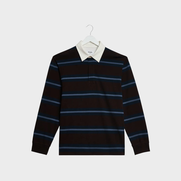 Wax London Rowhill Rugby Polo I Mirror Stripe