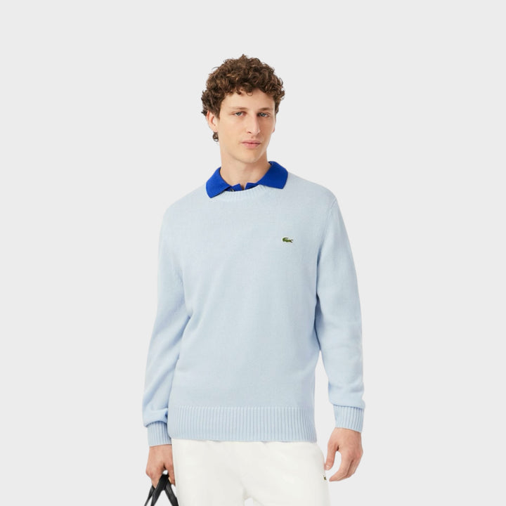 Lacoste Wool Crewneck Sweater I Light Blue