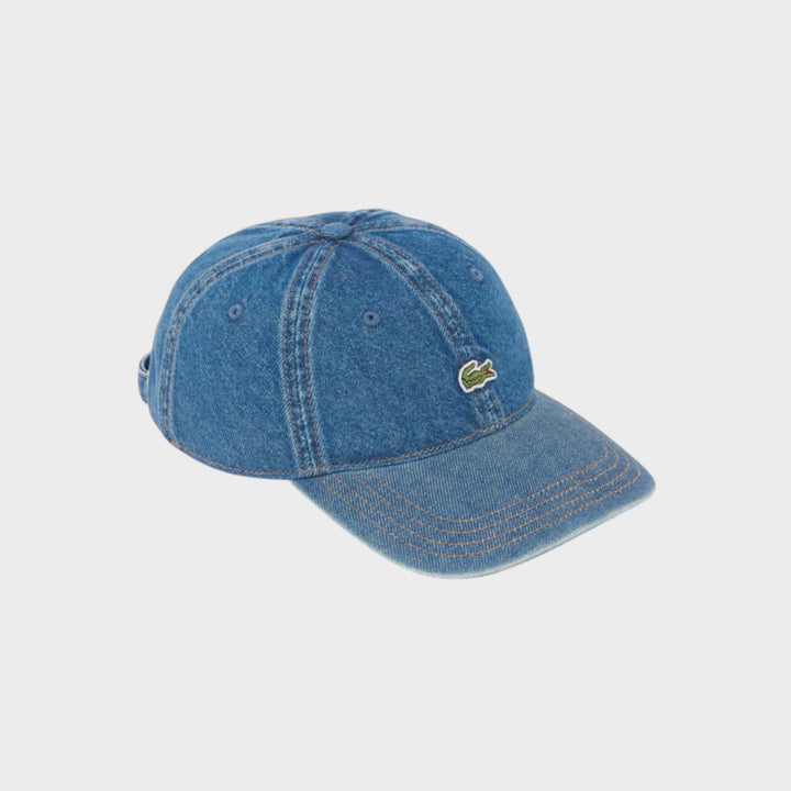 Lacoste Cotton Denim Kasket I Blue