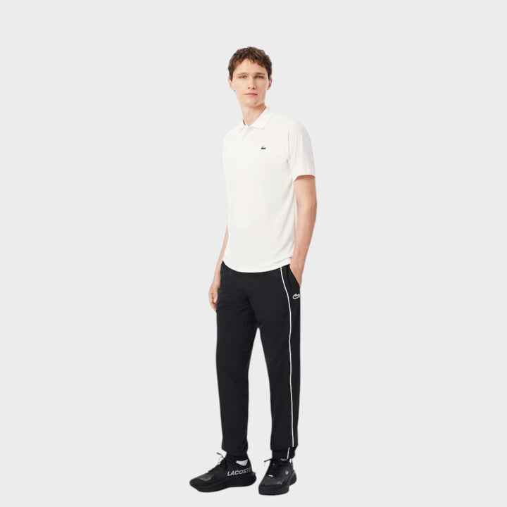Lacoste Water-Repellent Trim Accent Sport Track Pants I Black