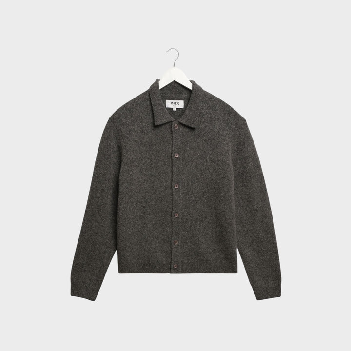 Wax London Tristan Knit Polo I Charcoal
