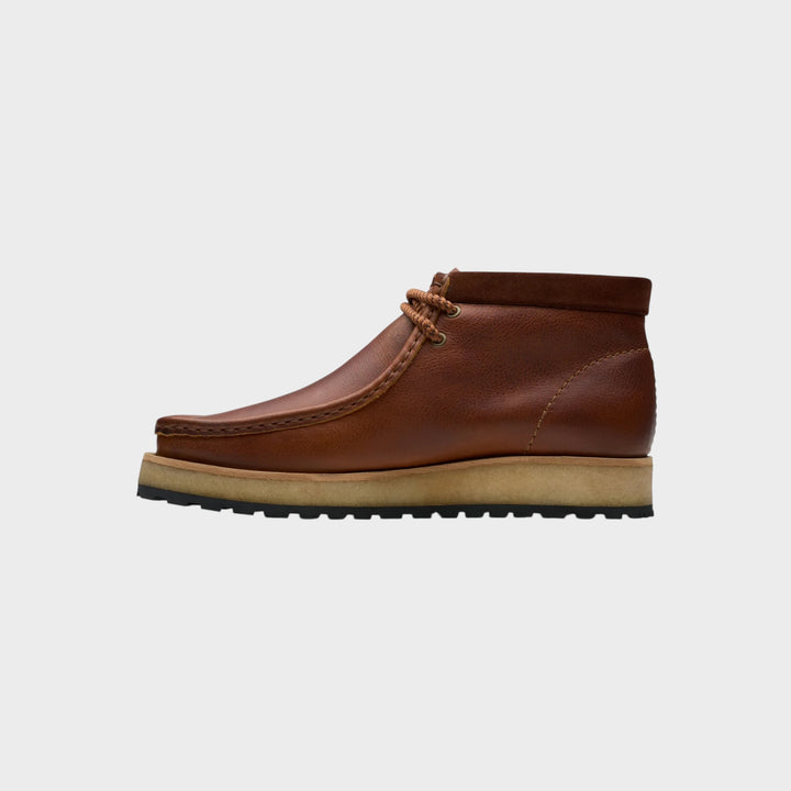 Clarks Wallabee Scout I Dark Tan Leather