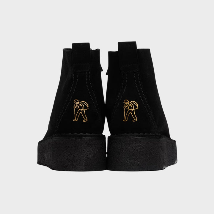 Clarks Trek Wedge Boot I Black Suede