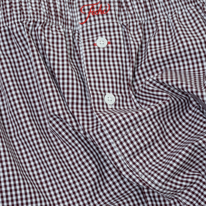 Fichi Boxers I Burgundy Check