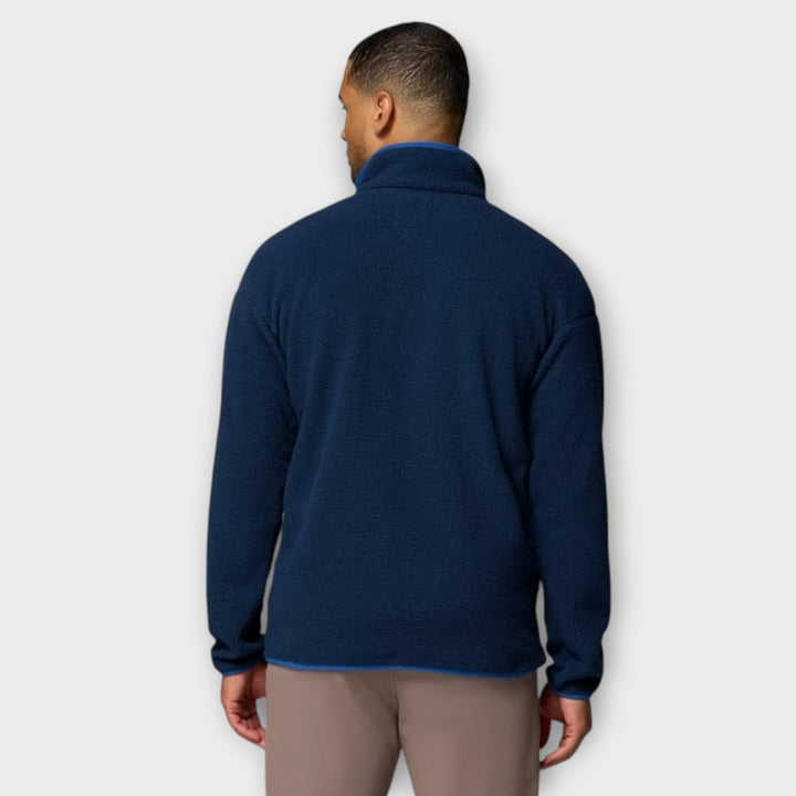 Columbia Helvetia II Printed Half Snap Fleece I Blå
