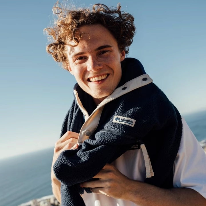 Columbia Helvetia II Printed Half Snap Fleece I Blå