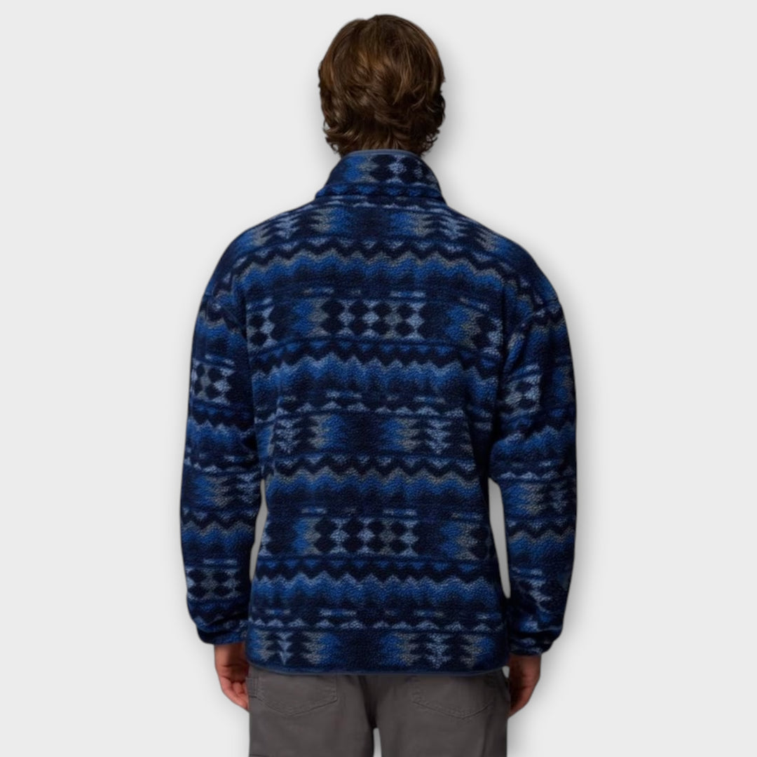 Columbia Helvetia II Printed Half Snap Fleece I Multi Blå