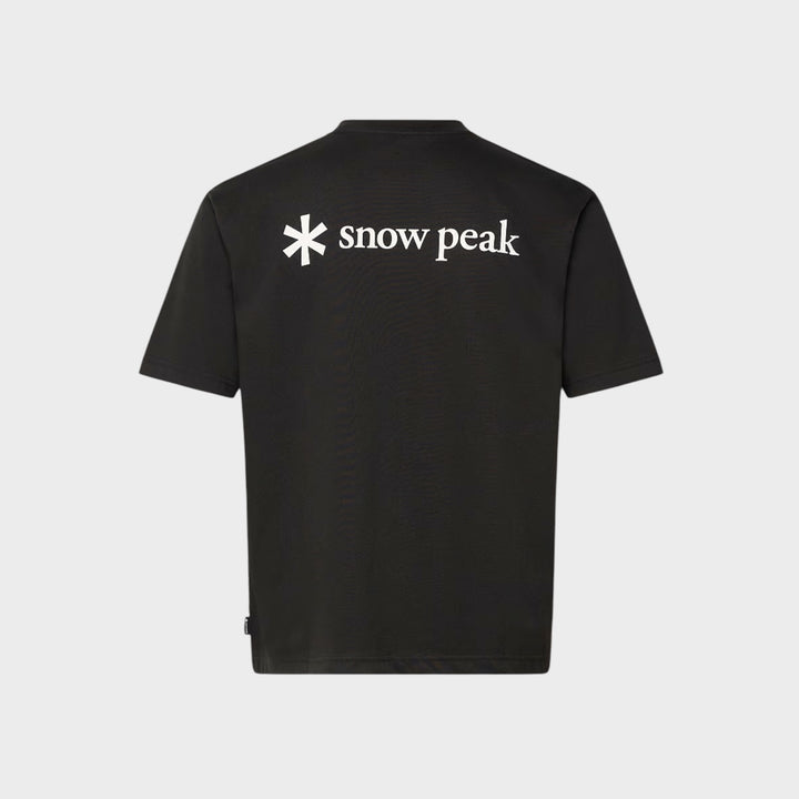 Snow Peak New Standard Back Printed Logo T-shirt I Sort