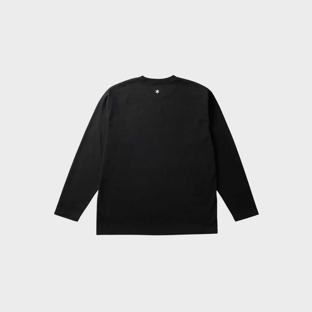 Snow Peak New Standard Logo Longsleeve T-shirt I Sort