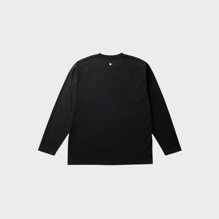 Snow Peak New Standard Logo Longsleeve T-shirt I Sort