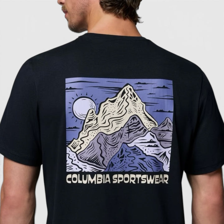 Columbia CSC Outdoor Back Graphic T-shirt I Sort