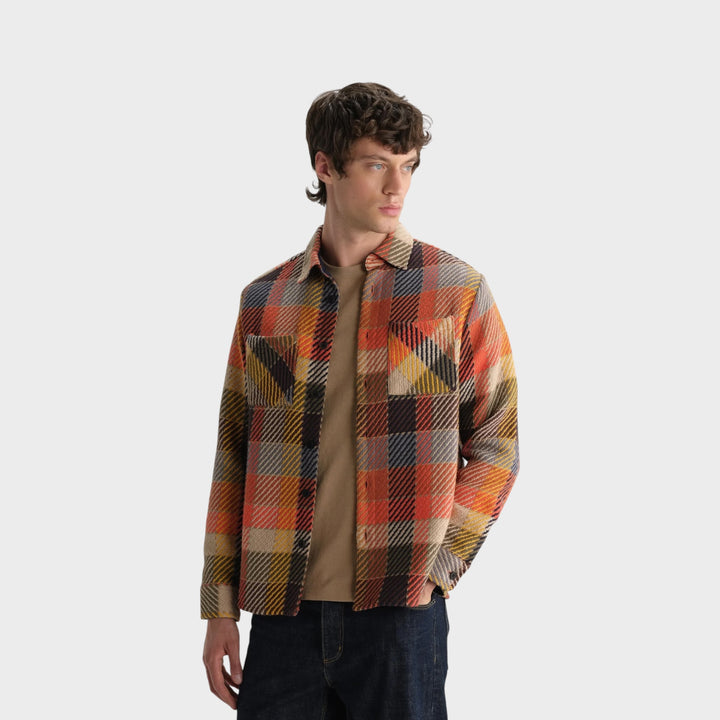 Wax London Whiting Overshirt I Pike/Rust