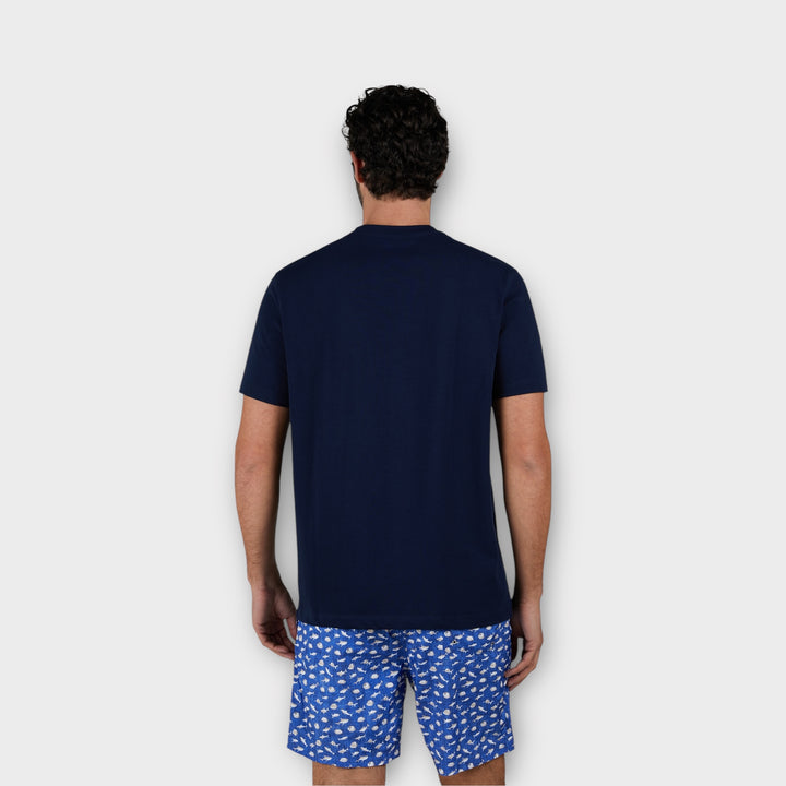 Paul & Shark Knitted Cotton T-Shirt I Navy