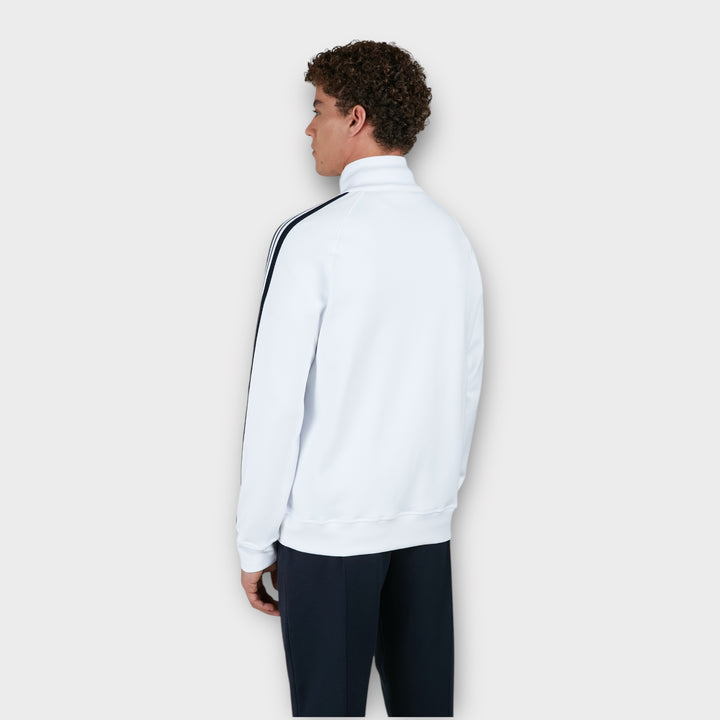 Paul & Shark Cotton Nylon Zipped Sweatshirt I White