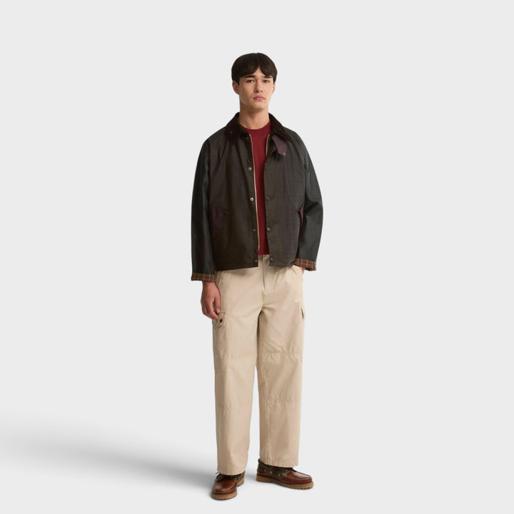 Barbour Patchwork Transport Wax Jakke I Tartan Multi