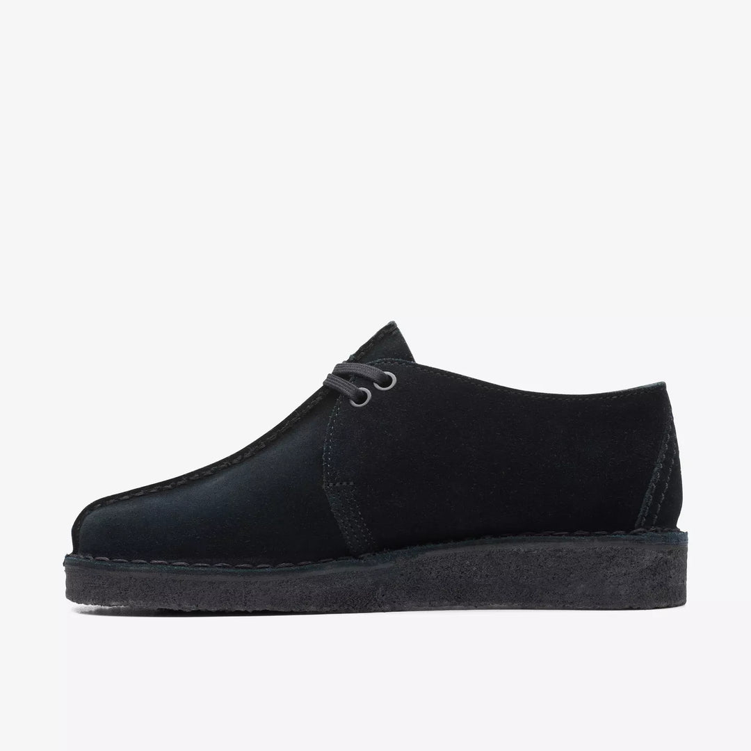 Clarks Desert Trek In Black Suede