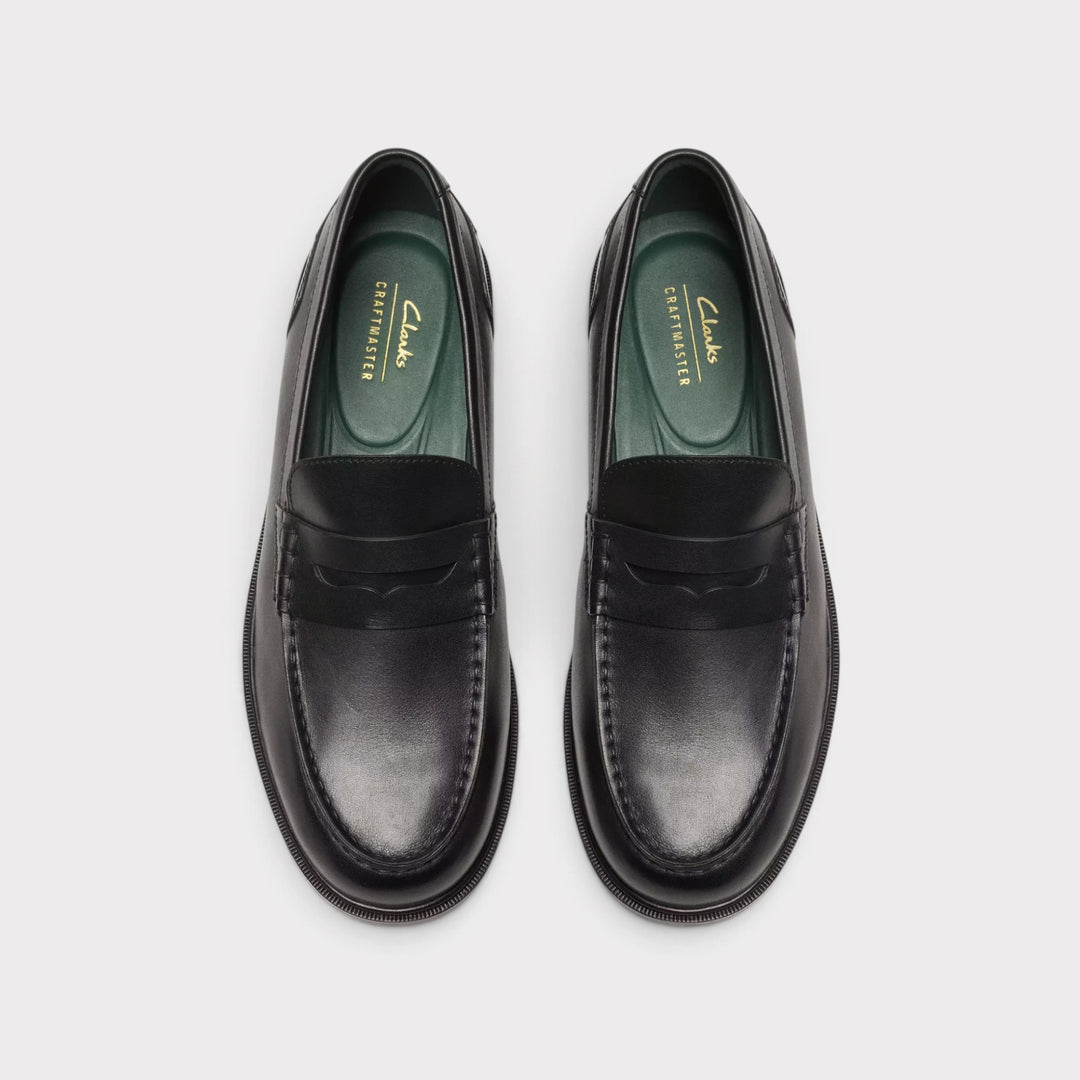 Clarks Craft James Lo I Black Leather