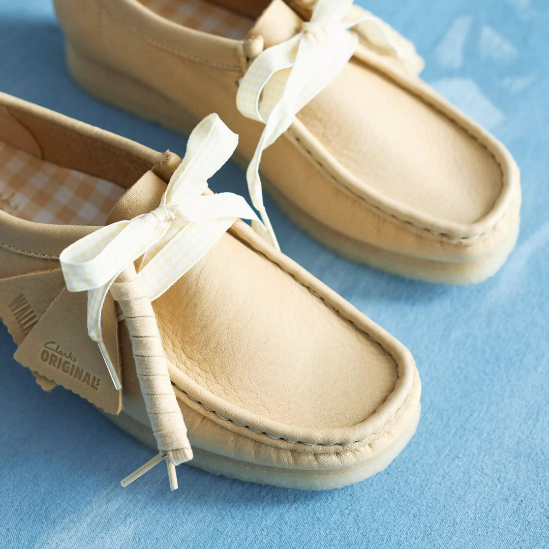 Clarks Wallabee I Pale Yellow Leather