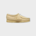 Clarks Wallabee Dame I Pale Yellow Leather