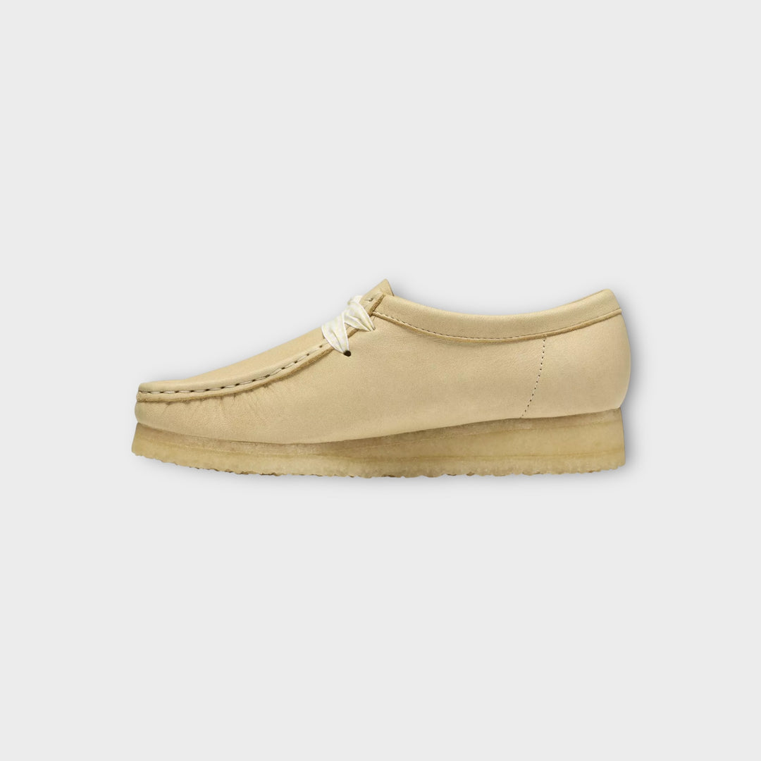 Clarks Wallabee I Pale Yellow Leather