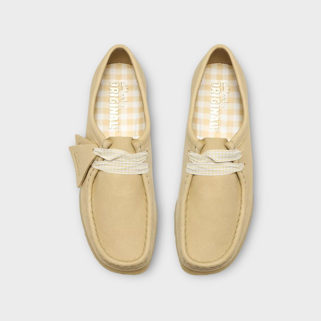 Clarks Wallabee I Pale Yellow Leather